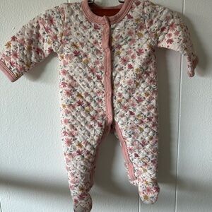 Floral Quilted Kids One Piece